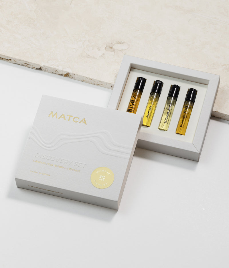 samples set fragrance winter matca naturals